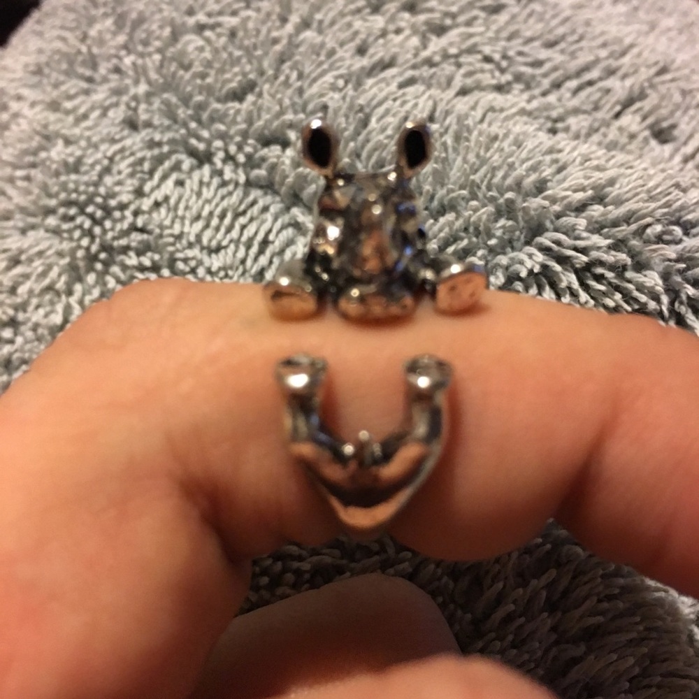 Cute Rhinoceros Ring Silver💥 - Picture 5 of 6